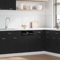 Dishwasher Panel "Lyon" Black Oak 45x1,5x67 cm Engineered Wood