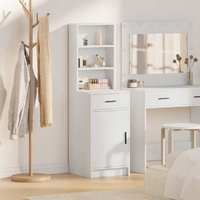 Highboard with Drawer White 40 x 40,5 x 135 cm Engineered Wood