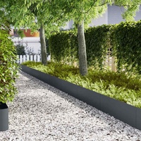 Lawn Edging 20 pcs Anthracite 100 x 0.05 x 30 cm