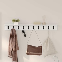 Wall-Mounted Coat Rack Wall-mounted White 100 x 10,5 x 10,5 cm