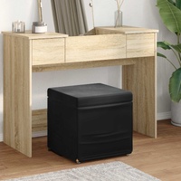 Stool Black 41 x 41 x 40 cm Velvet and Engineered Wood