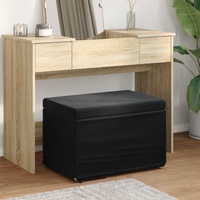 Stool Black 61 x 41 x 40 cm Velvet and Engineered Wood