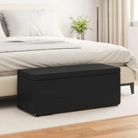 Stool Black 101 x 41 x 40 cm Faux Leather and Engineered Wood