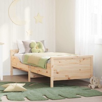 Bed Frame with Headboard Brown 80 x 200 cm Engineered Wood