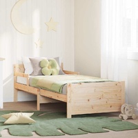 Bed Frame with Headboard Brown 80 x 200 cm Engineered Wood