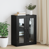 Storage Cabinet Wall-mounted Black Oak 69,5 x 34 x 90 cm