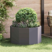 Planter Black 90 x 90 x 50 cm Steel