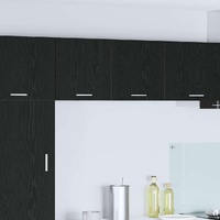 Hanging Cabinet 2 pcs Black Oak and White 40 x 31 x 40 cm