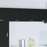 Hanging Cabinet with Door Black Oak and White 50 x 31 x 40 cm