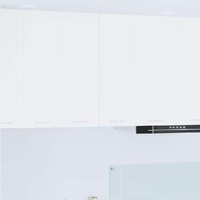 Hanging Cabinet with Door White 30 x 31 x 80 cm Engineered Wood