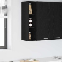 Hanging Cabinet Black Oak 20 x 29,5 x 80 cm Engineered Wood
