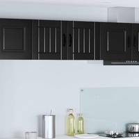 Wall Cabinet LUCCA 2 pcs Black 40 x 31 x 40 cm Engineered Wood