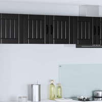 Wall Cabinet LUCCA Black 80 x 31 x 40 cm Engineered Wood