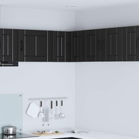 Wall Corner Cabinet LUCCA Black 57 x 57 x 40 cm Engineered Wood