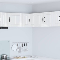 Wall Corner Cabinet LUCCA High Gloss White 57 x 57 x 40 cm
