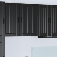 Wall Cabinet LUCCA Black 50 x 31 x 80 cm Engineered Wood