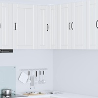 Wall Corner Cabinet LUCCA White 57 x 57 x 80 cm Engineered Wood
