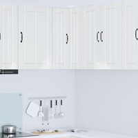 Wall Corner Cabinet LUCCA High Gloss White 57 x 57 x 80 cm