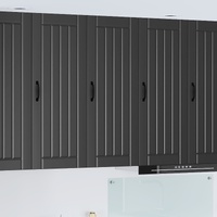 Wall Cabinet LUCCA Black 40 x 31 x 100 cm Engineered Wood