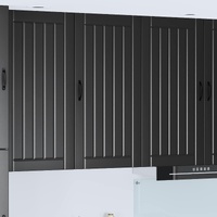 Wall Cabinet LUCCA Black 50 x 31 x 100 cm Engineered Wood