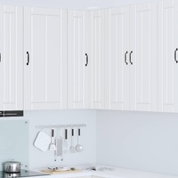 Wall Corner Cabinet LUCCA White 57 x 57 x 100 cm