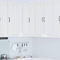 Wall Corner Cabinet LUCCA High Gloss White 57 x 57 x 100 cm