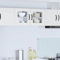 Wall Glass Cabinet PORTO 2 pcs White 40 x 31 x 40 cm