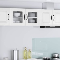 Wall Glass Cabinet PORTO High Gloss White 40 x 31 x 40 cm