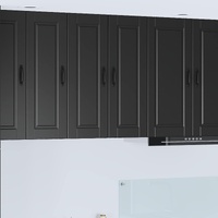 Wall Cabinet PORTO Black 30 x 31 x 80 cm Engineered Wood