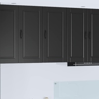 Wall Cabinet PORTO Black 40 x 31 x 80 cm Engineered Wood