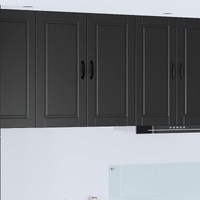 Wall Cabinet PORTO Black 80 x 31 x 80 cm Engineered Wood