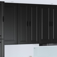 Wall Cabinet PORTO Black 30 x 31 x 100 cm Engineered Wood