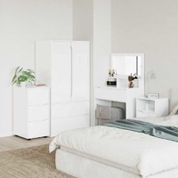 Storage Cabinet High Gloss White 40 x 48 x 81 cm
