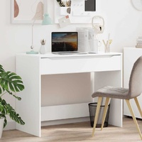 Desk with Drawer White 100 x 50 x 78 cm Engineered Wood