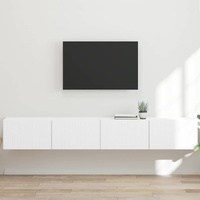 TV Wall Cabinet 2 pcs White 98 x 31 x 29.5 cm Engineered Wood