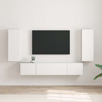 TV Wall Cabinet 2 pcs White 30 x 31 x 80 cm Engineered Wood
