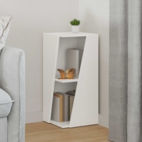 Side Shelf White 33 x 32 x 70.5 cm Engineered Wood