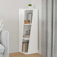 Side Shelf White 33 x 32 x 100.5 cm Engineered Wood