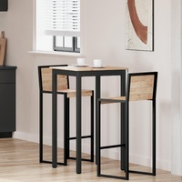 Bar Table Natural 60 x 60 x 105 cm Solid Pine Wood