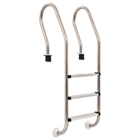 Pool Ladder 3 Steps Stainless Steel 304 120 cm