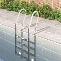 Pool Ladder 54x38x184.5 cm 304 Stainless Steel