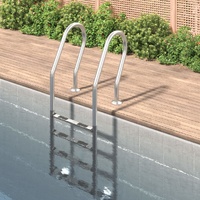 Pool Ladder 54x38x184.5 cm 304 Stainless Steel