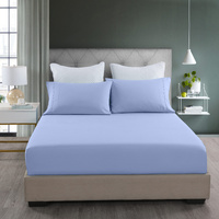 Royal Comfort Bamboo Cooling 2000TC 3-Piece Combo Set - Double -Light Blue - Model-0673BC