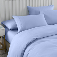 Royal Comfort Bamboo Cooling 2000TC 6-Piece Combo Set -Queen-Light Blue - Model-454FE5