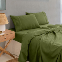 Royal Comfort - Balmain 1000TC Bamboo cotton Sheet Sets (King) - Olive - Model-E6E085