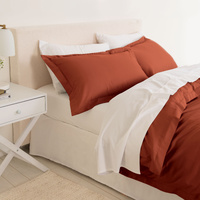 Royal Comfort - Balmain 1000TC Bamboo cotton Quilt Cover Sets (Queen) - Cinnamon - Model-9A1319