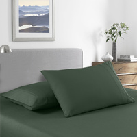 Royal Comfort Bamboo Cooling 2000TC Sheet Set Queen - Olive - Model-C809FD