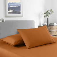 Royal Comfort Bamboo Cooling 2000TC Sheet Set King  - Rust - Model-5AEF3C