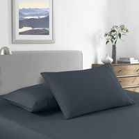 Royal Comfort Bamboo Cooling 2000TC Sheet Set Double - Charcoal - Model-EDAB6F