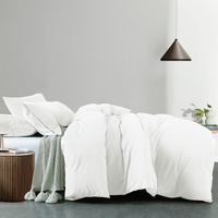 Royal Comfort Vintage Washed 100 % Cotton Quilt Cover Set King - White - Model-06E2E7